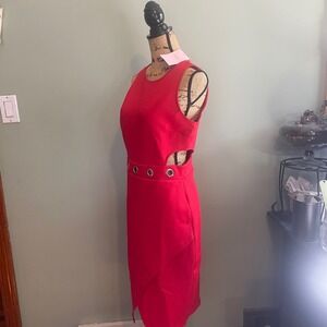 NWT Soprano Womens Sheath Club Party Cocktail Night Out Bodycon Dress Red Large‎